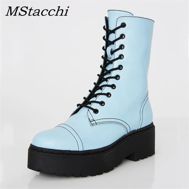 bota cano curto plataforma