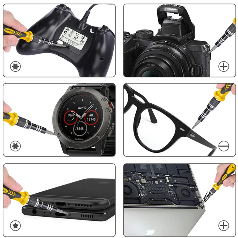 Computer Repair Kit,122 in 1 Magnetic Laptop Screwdriver Kit, Precision Screwdriver Set, Small Impact Screw Driver Set with Case