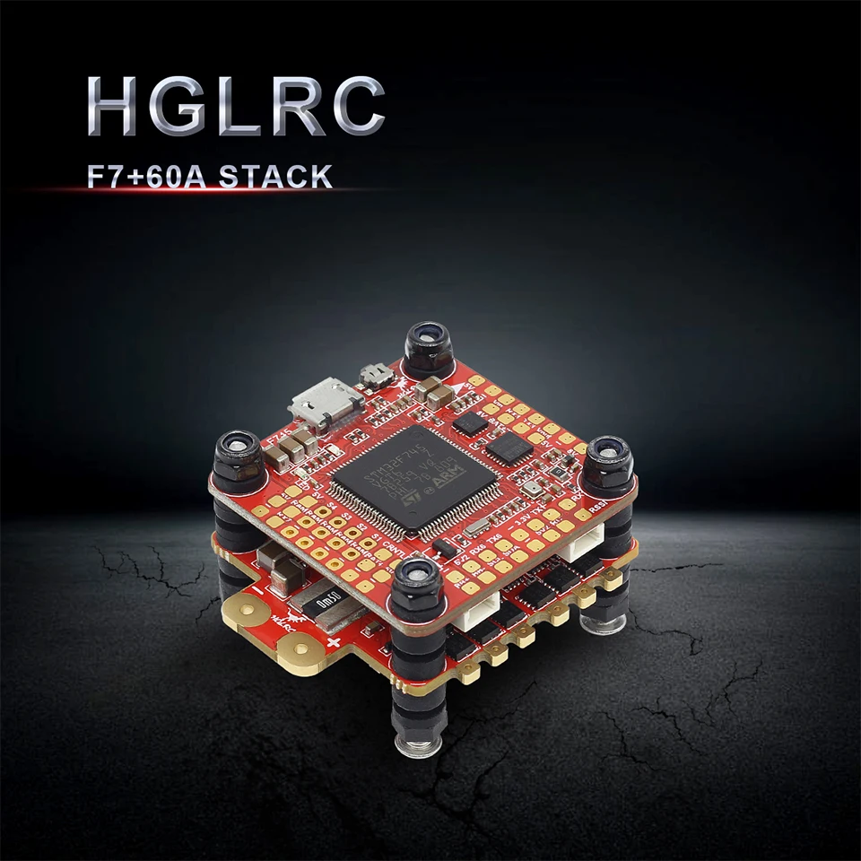 HGLRC FD F7 двойной гироскоп 60A 3-6S BL32 4в1 стек управления полетом и DinoShot 60A Blheli_32 3-6S 4в1 ESC для FPV гоночного радиоуправляемого дрона