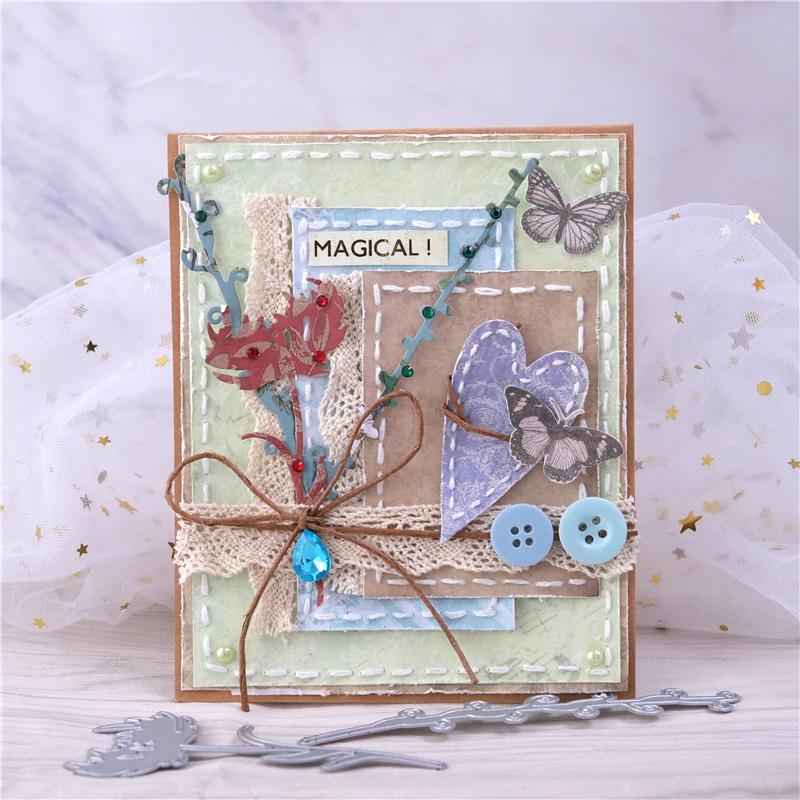 

Eastshape Flower Dies Branch Metal Cutting Dies New 2020 for Card Making Scrapbooking Dies Cuts Stencil Craft Dies Scrapbooking