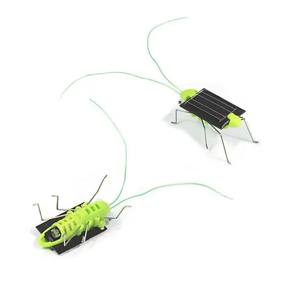 Funny Mini Grasshopper Solar Toy Children Outside Solar Power Energy Grasshopper Model Toy Kids Early Learning Educational Toys 4