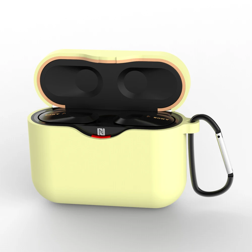 Беспроводной Bluetooth наушники открытие анти-шок зарядный чехол для sony WF-1000XM3 гарнитура Мягкий Силиконовый ТПУ чехол защитный чехол - Цвет: 04