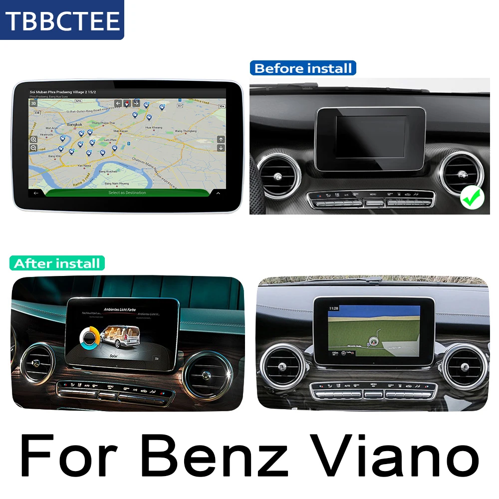 Top For Mercedes Benz Viano 2015~2019 NTG 9.33" Android Touch Screen Multimedia Player Stereo Display navigation GPS Bluetooth WiFi 3