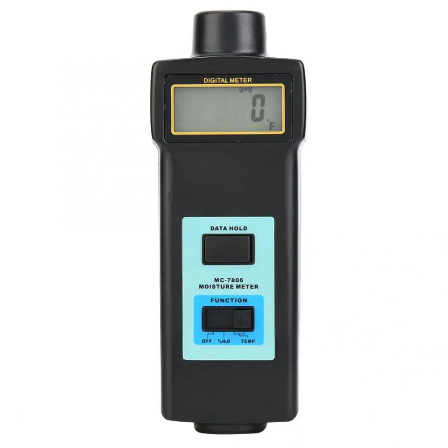 

Digital LCD Handhold Wood Moisture Meter Damp Detector Hygrometer Tester Sensor MC7806 for Wood Bamboo Paper Cotton Architecture