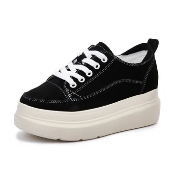 

Thick-soled white shoes female spring and autumn 2019 new street shooting platform shoes breathable increase in sports shoestide