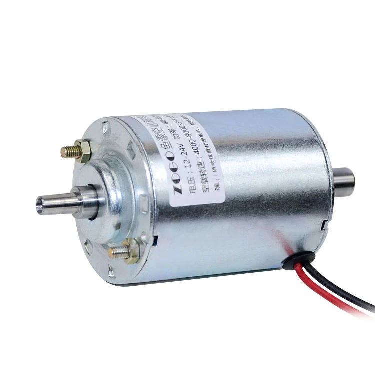 24V8000 to JT0 tapered shaft DC fish float and float bed motor, float motor (4MM hollow shaft)