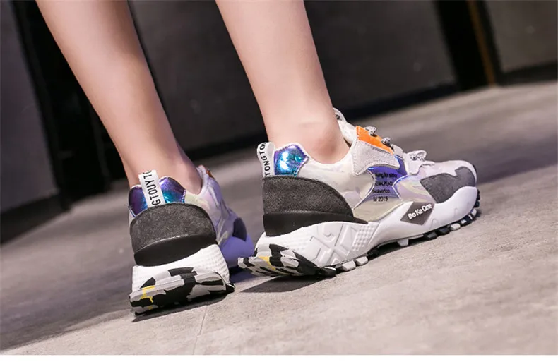 CAGILKZEL 2019 Autumn Shoes Woman Platform Sneakers Fashion Women Sneakers Shoes Casual Flats Soft Chunky Shoes Ladies Shoes (7)