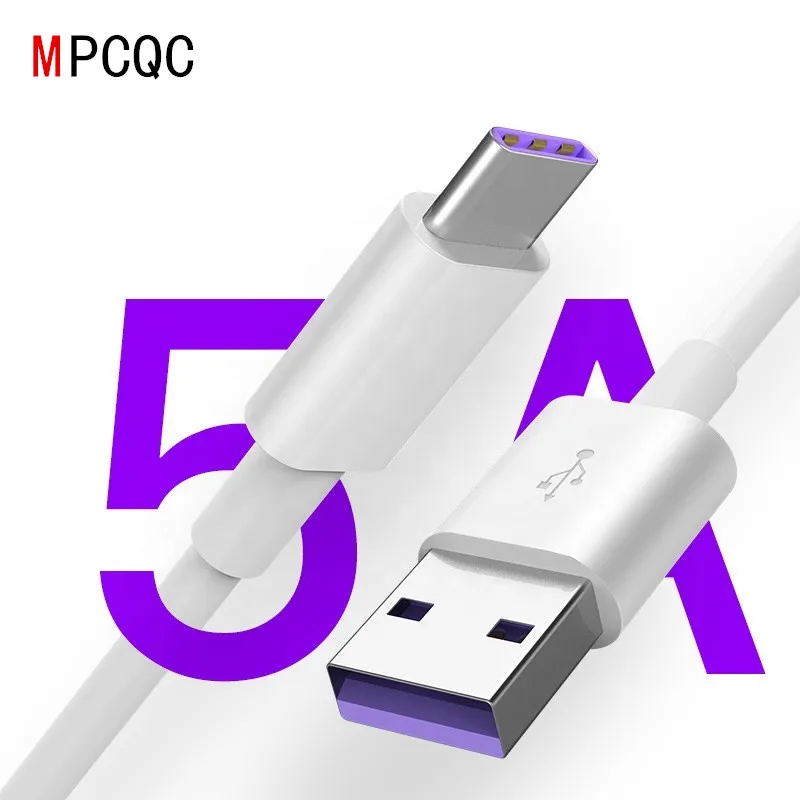5A кабель с разъемом USB Type-C для Huawei P40 Pro Mate 30 20 P30 P20 Supercharge стандарта 40 Вт быстрой