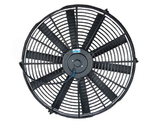 16 inch universal auto ac electric fan 12v 24V 120watt pull Inhalation fan with 10 STRAIGHT blades adjustable car fan
