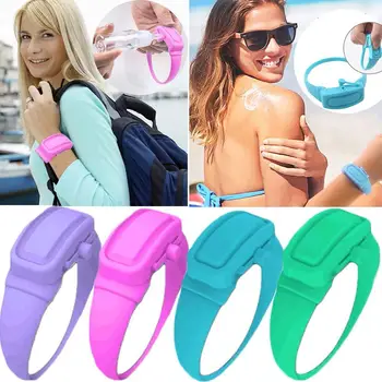 

5x4PC Wristband Hand Dispenser Wearable Hand Sanitizer Dispenser Pumps Disinfecta