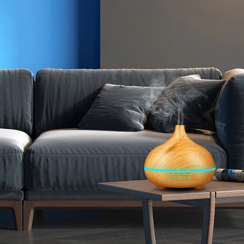 550ml Ätherisches Öl Luftbefeuchter Fernbedienung Diffusor Aroma Lampe Aromatherapie Elektrische Luftbefeuchter