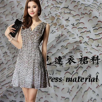 

Silk crepe DE chine silk fabric British fashion pattern shirt dress material