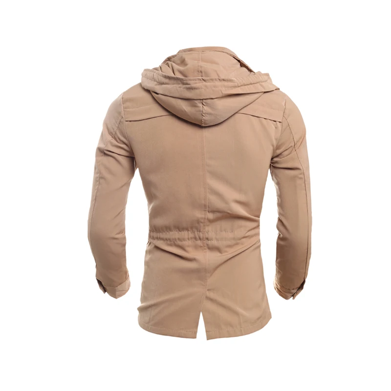 Куртка осень и зима стиль модные товары стоячий воротник с капюшоном Slim Fit Талия обнимает корейский стиль Мужская куртка мода