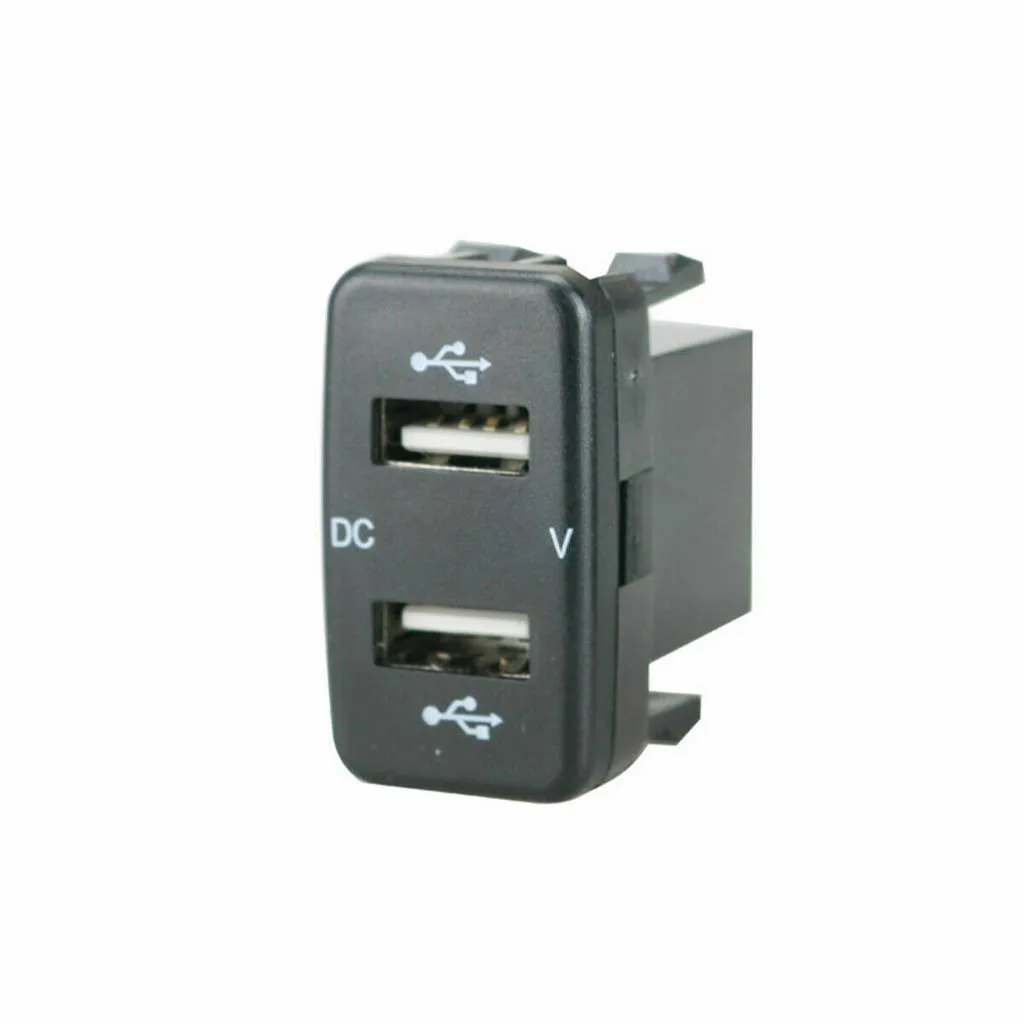 1x Dual USB Зарядное устройство гнездо 4,2 автомобиля Зарядное устройство гнездо на 2-портный Dual USB Порты и разъёмы зарядки Мощность адаптер выход для Toyota для телефона, планшета, gps