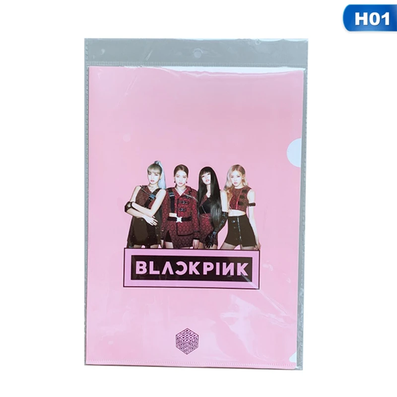 Лидер продаж, BLACKPINK GOT7, два раза, А4, Сумка для документов, бумажная папка, папка для документов, канцелярские принадлежности, чехол для школы, офиса, ПВХ, пять стилей, подарок для фанатов
