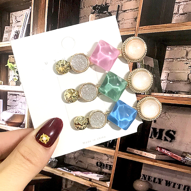 Pearl Hair Clips Pins Hairgrip For Women Girls Acrylic Hair Barrettes Party Fashion Jewelry Hair Accessories Headwear