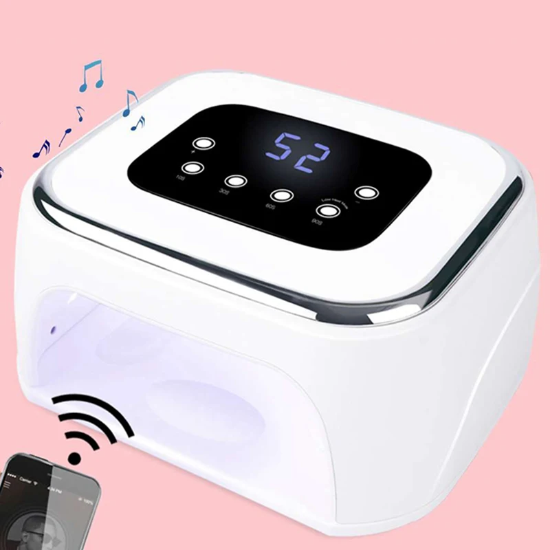 

Bluetooth Speaker Loudspeaker 99W Led Uv Nail Lamp Light Polish Gel Dryer Curing-Machine Nail-Art Tools Lcd Display Timing Dryin