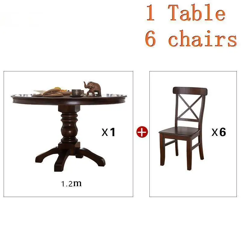Number 3 Masasi Sala De Jantar Marmol Tafel Meja Makan кухонный обеденный набор Ретро деревянный круглый стол - Цвет: Number 3