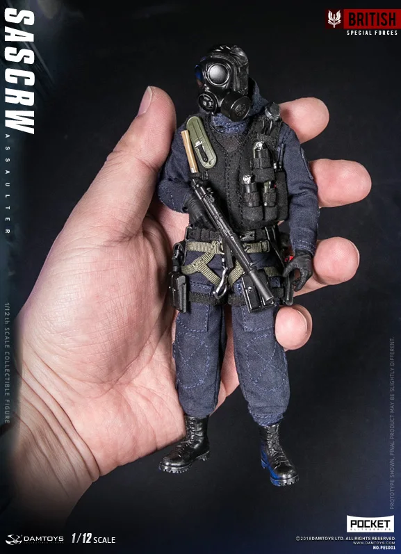 

DAM TOYS PES001 POCKET ELITE SERIES：British SAS CRW Assaulter 1/12 Figure