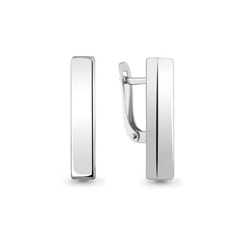 

AQUAMARINE earrings without stones, silver 925