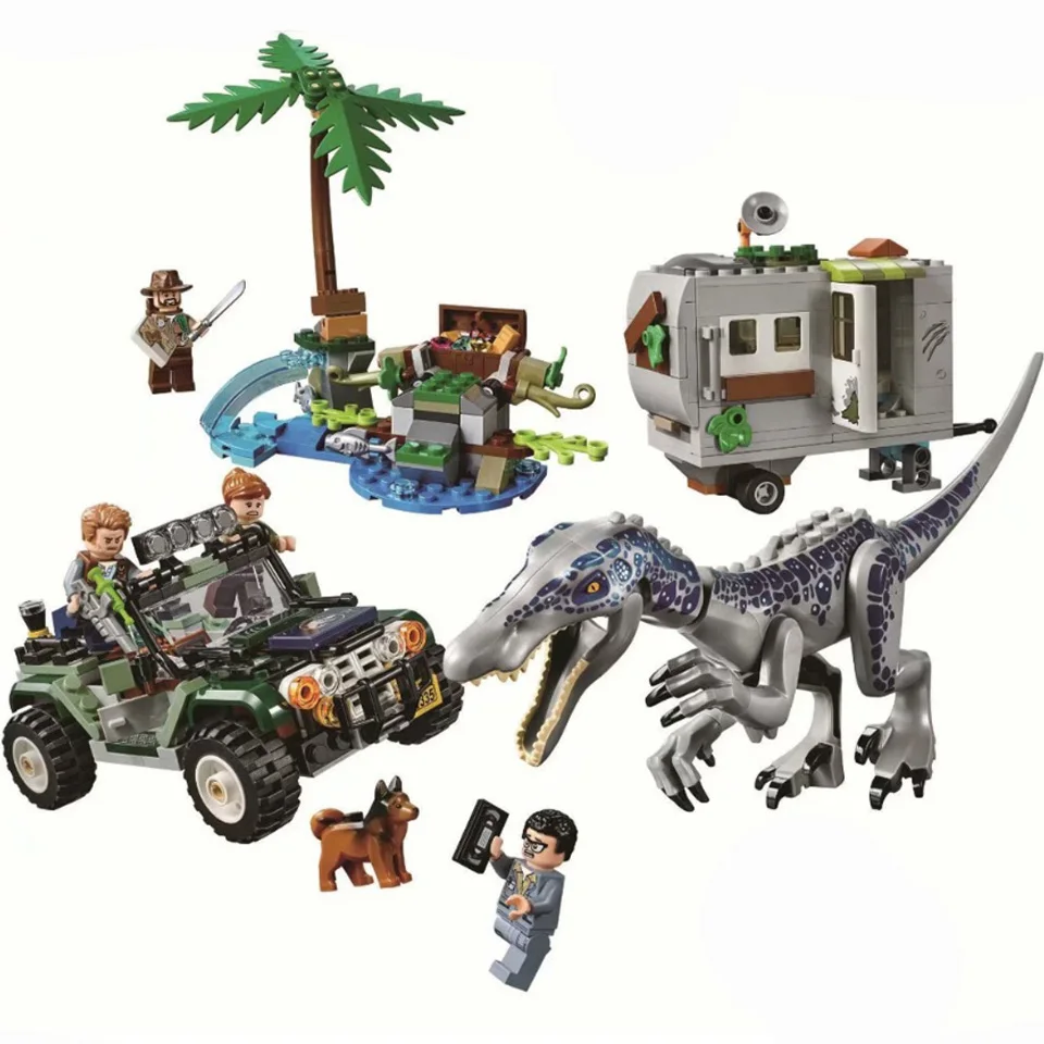 

NEW 2020 Jurassic World Park Dinosaurs Baryonyx The Treasure Hunt Figures Building Blocks Bricks Legoinglys Kids Toys 75935
