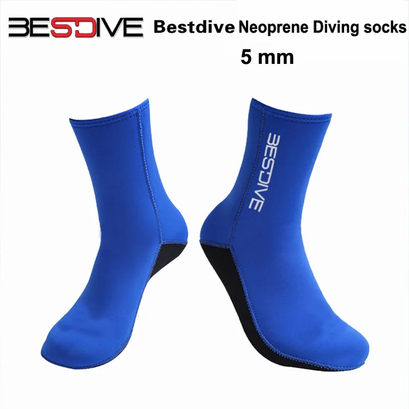 Неопреновые носки для подводного плавания серфинга обувь воды Bestdive 2 5 3 мм теплые