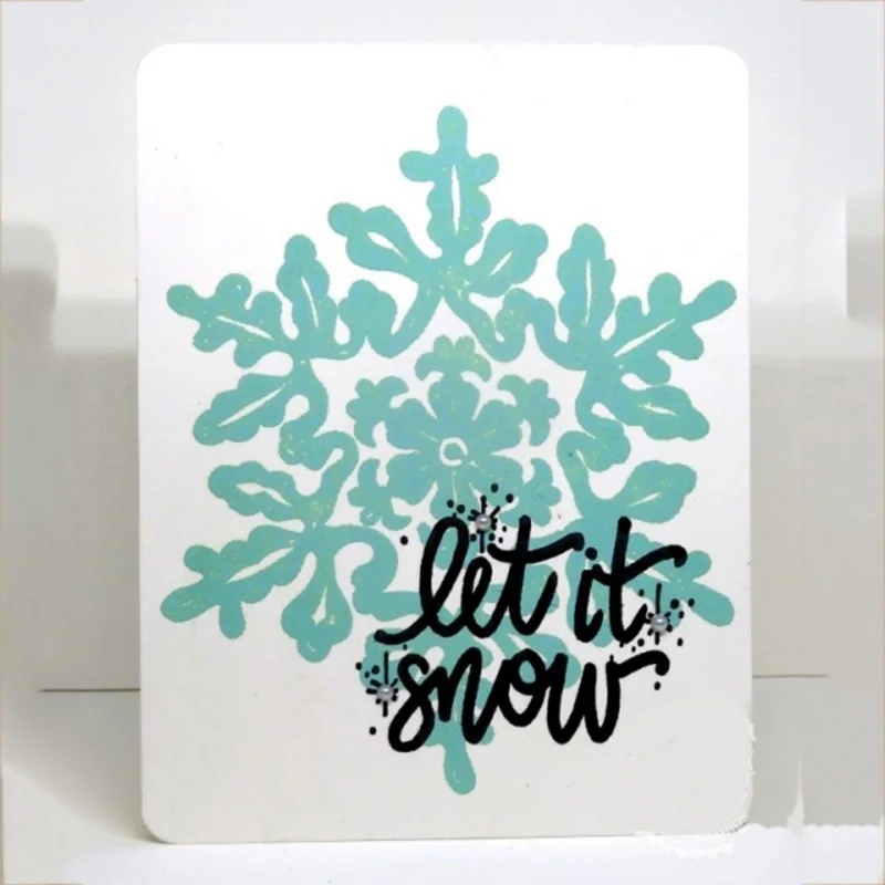CH LET IT SNOW Seal Yourself Скрапбукинг альбомные листы Прозрачные бумажные открытки штампы Свадебные украшения
