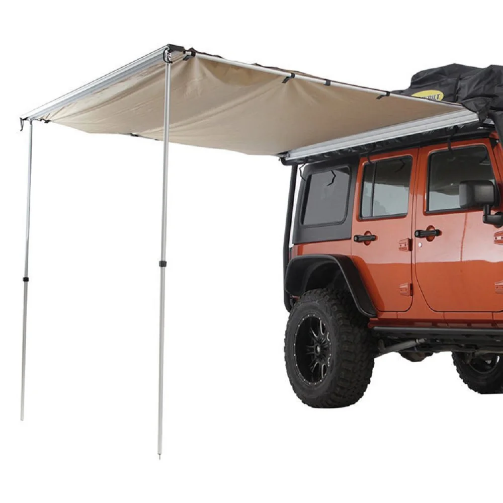 GRNTAMN багажник на крышу 4x4 тент с бесплатным передним удлинением 6,5 ', для автомобиля/внедорожника/грузовика-хаки - Цвет: 2X3M