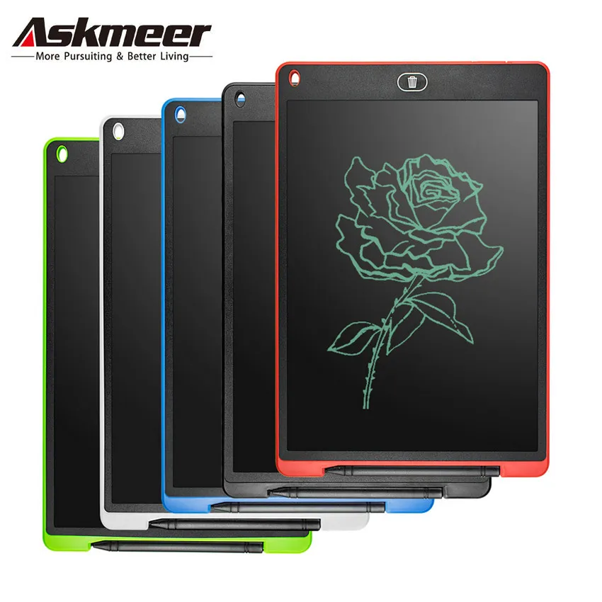 

ASKMEER 12" LCD Writing Tablet Portable Digital Drawing Tablet Electronic Tablet Ultra-thin Graphic Board with Pen