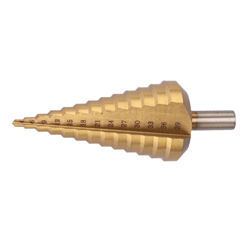 4-39 мм HSS круглая ручка прямой пагода дрель с титановым покрытием шаг сверла Инструменты Аксессуары для M, etal камень отверстие пробивки