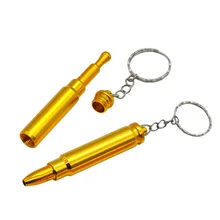 1 pièces pratique petite poche bière bouteille Type tabac Pipe aluminium nouveauté Mini métal fumer Pipe Secret bière bouteille tabac(China)