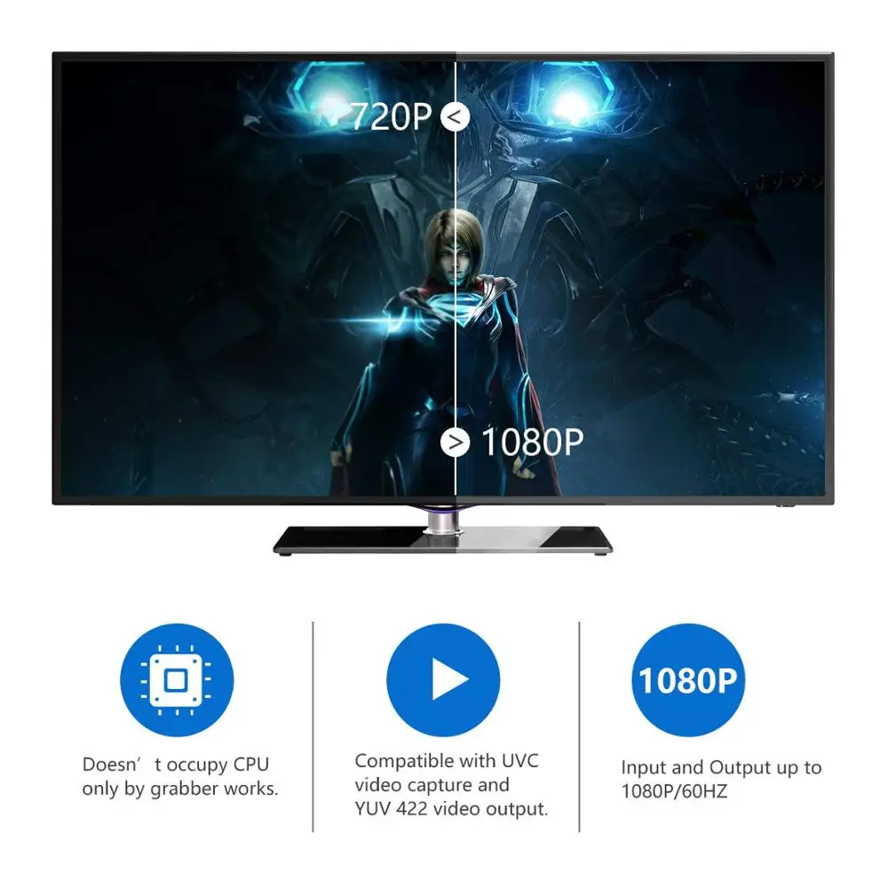 Карта видеозахвата HDMI к USB3.0 карта ключ 4K60Hz игра прямая трансляция с микрофоном