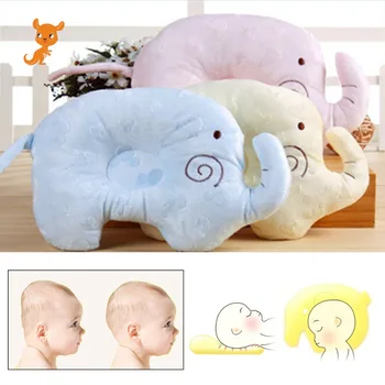 

Newborn Baby Boy Baby Girl Memory Cotton Pillow Prevent Flat Head Pillow Anti-roll Healthy Positioner Support Bebe Elephant Gift