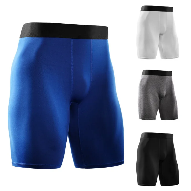 

High Waist Slant Pocket Running Training Sports Quick-drying Tight-fitting Stretch Fitness Shorts Men GMT601