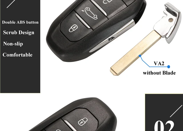 Clé Verge Mans Lbres Pour Peugeot 308 508 5008 2008 3008 Avant 2017 HU83 | EBay - Foto 9