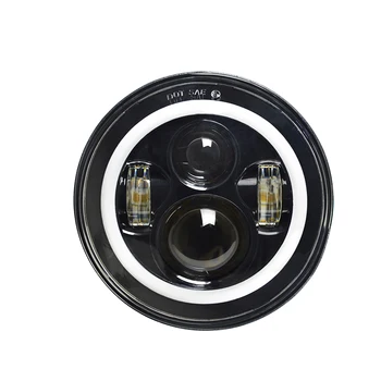 

Headlights 7 Inch Round LED Headlight Turn signal Light Assembly For JK TJ FJ Harley Lamp