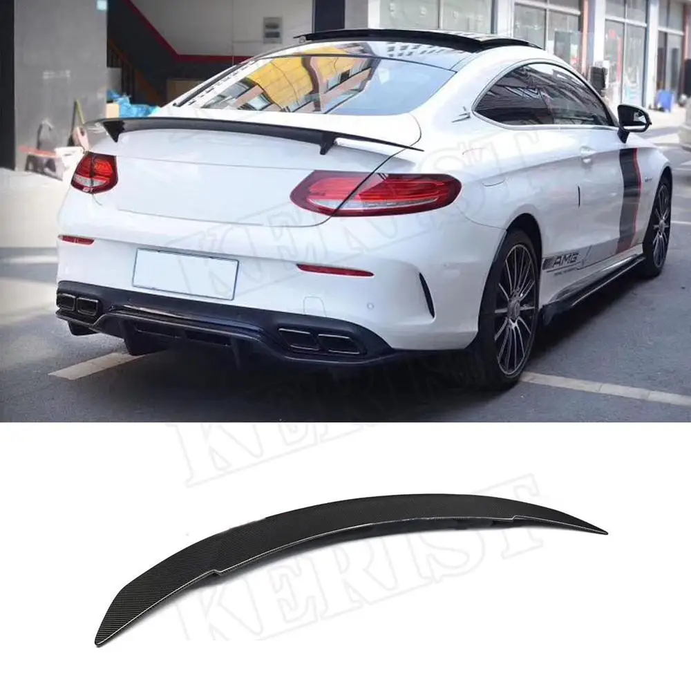 Heckspoiler Flugel Fur Mercedes Benz C Klasse W205 4 Turer Heckspoiler C63 Look Carbon Print 2014 Techkam
