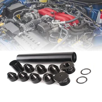 

1/22/28 or 5/8-24 Automotive Fuel Filter Oil 1X7 Automotive Solvent Trap For NAPA 4003 WIX 24003 Tuning Car Universal Stainless