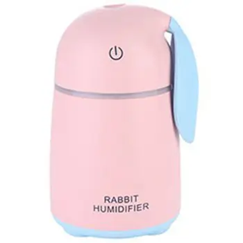 

Dc 5V Usb Mini Water Mist Diffuser Ultrasonic Air Humidifier Creative Cartoon Rabbit Car Atomizer Air Purifier 170Ml