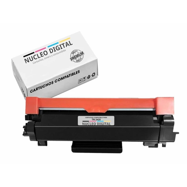 NucleoDigital Brother TN-2420 TN-2410 compatible replaces TN2410 TN2420  toner cartridge with chip