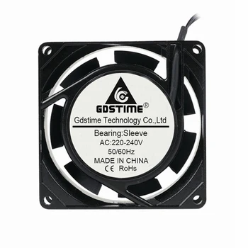 

20 pieces Gdstime AC 220V 240V 2 wire 8cm 8025s Cooler 80mm 80x80x25mm Motor Brushless Cooling Fan