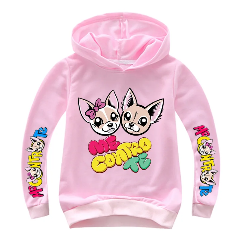 Pink Весенняя детская одежда с рисунком из мультфильма «я против Te» осенние толстовки пальто для мальчиков свитшоты для девочек детские футболки с длинными рукавами топ с капюшоном - Цвет: Pink