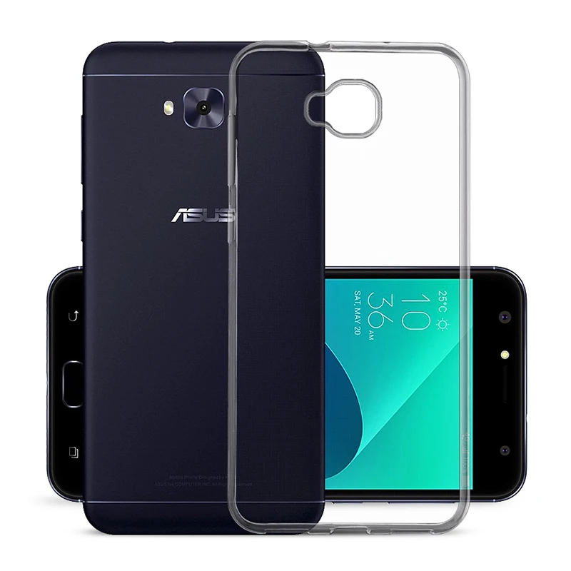 Original Soft Silicone Transparent TPU Cases for ASUS ZenFone 4 Selfie 5.5&quot Phone Case Back Cover Live Plus Coque Bags | Мобильные