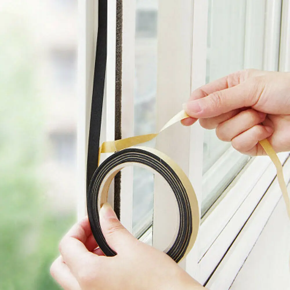 

1 Roll 5m Self Adhesive EVA Foam Tape Door Sealing Strip Noise Insulation Anti-Collision Window Gap/Door Draught Excluder