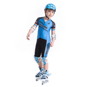 

Kids Team Outdoor Sports Skating Roller Clothing Breathable Set MTB Clothes Summer Children Balance Bike Jersey