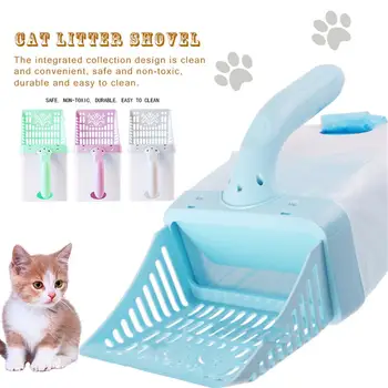 

New Cat Litter Shovel Pet Cleanning Tool Set Plastic Cleaning Products Toilet For Dog Food Spoons Scoop