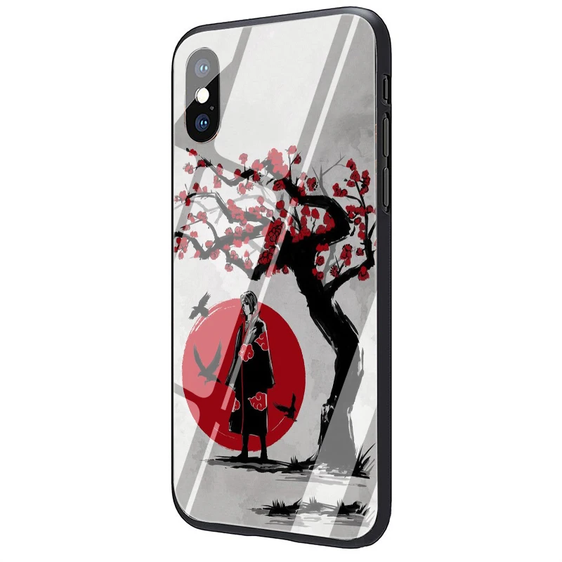 EWAU Аниме Наруто Чехол из закаленного стекла для телефона для iphone 5 5s SE 6 6s 7 8 plus X XR XS 11 Pro Max - Цвет: G7