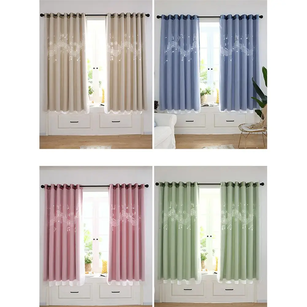 

HobbyLane Hollow Out Sheding Window Curtain for Living Room Bedroom Punching Style