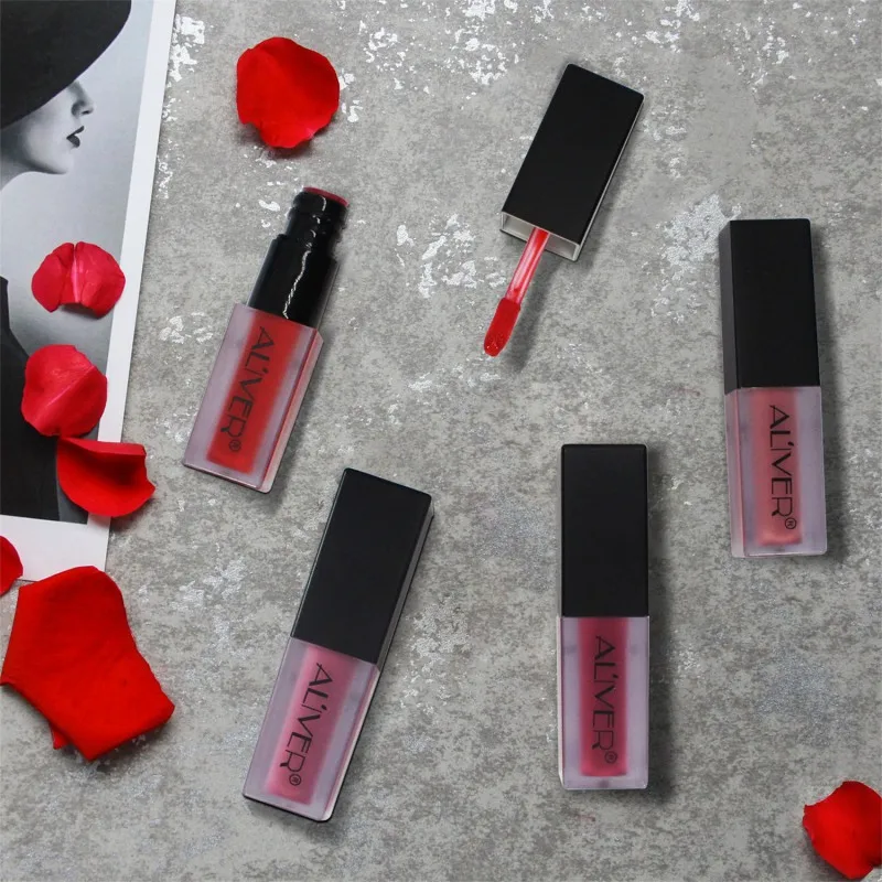 Матовый жидкий блеск для губ Matte Lipsick стойкий водостойкий косметический макияж 24 часа блеск для губ увлажняющий