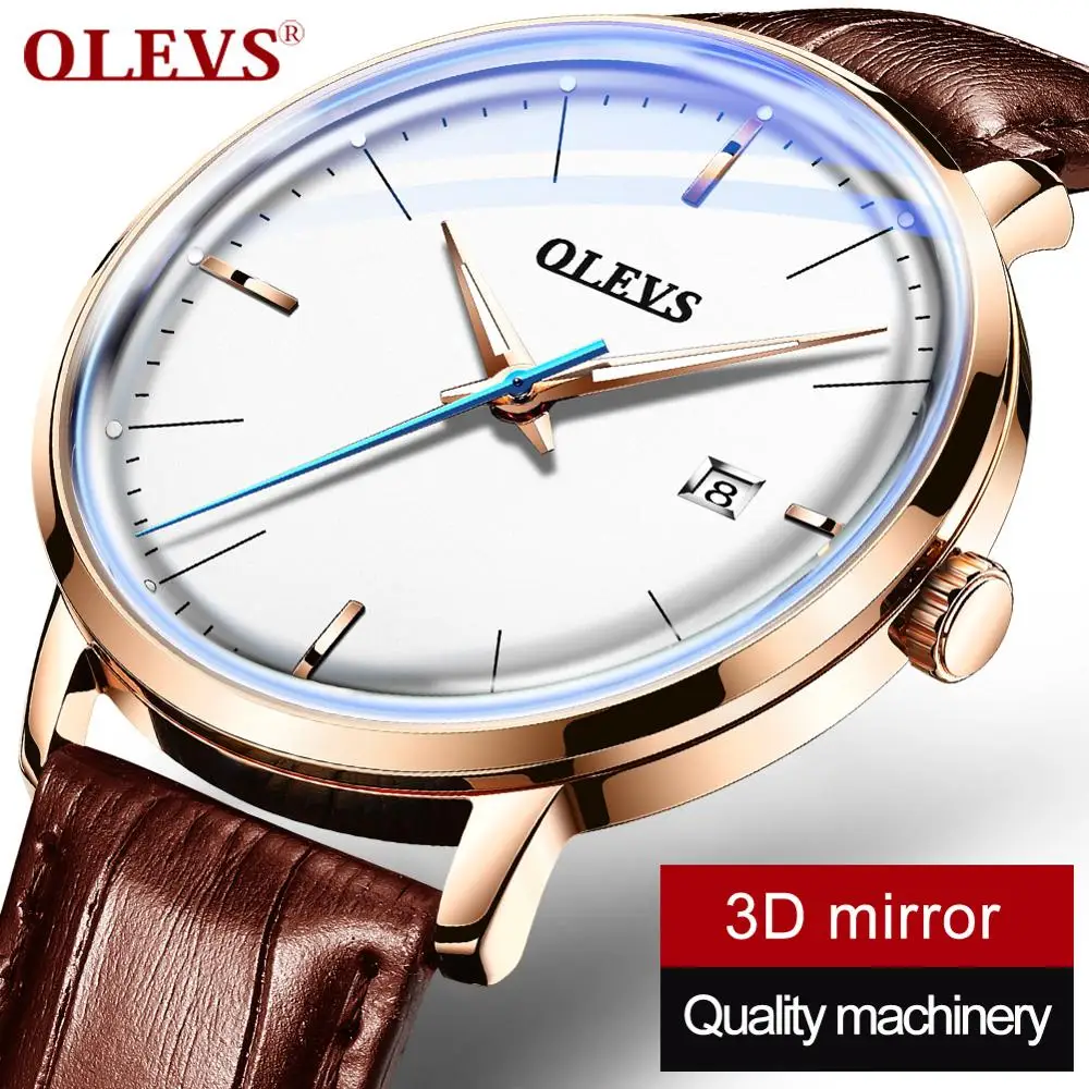 

OLEVS top brand luxury automatic mechanical Watch Fashion Simple Style Men Watch Date Function Top movement watches reloj hombre